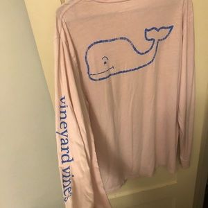 Pink vineyard vines long sleeve T-shirt